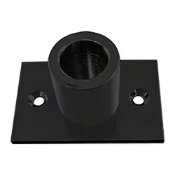 Matte Black Wall Mount Top Fitting by C.R. Laurence