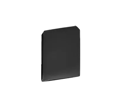 Matte Black WU2 Series U-Channel End Cap by C.R. Laurence