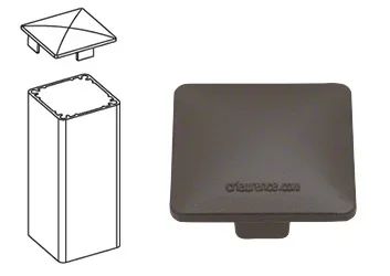 Matte Bronze 100 Series Low Profile Post Cap by C.R. Laurence