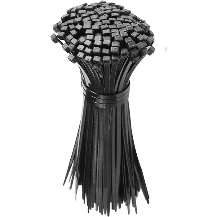 Mayhew Tools MB5-40HS-C 100-PC 5″ 40 LBS HEAT STABLE & UV RESISTANT BLACK CABLE TIES