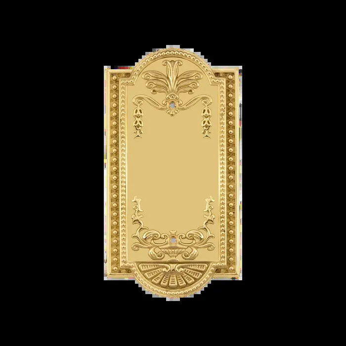 Meadows Switch Plate with Blank Cover – Unlacquered Brass