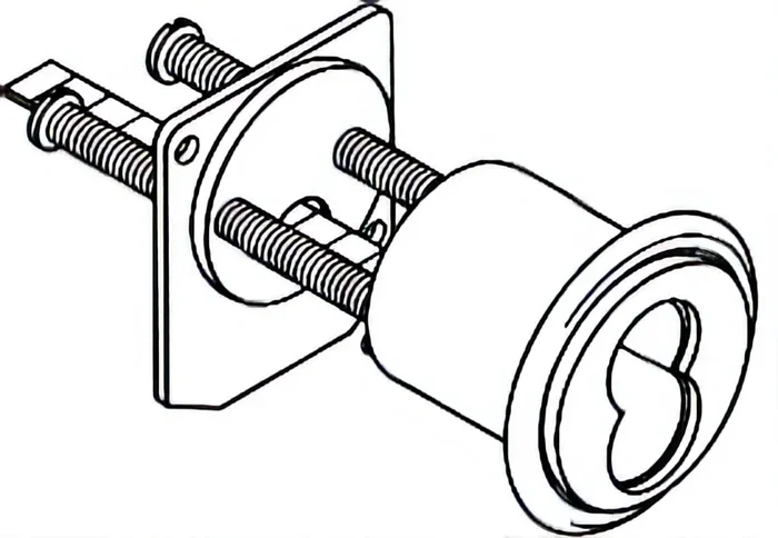 Medeco High Security Rim Cylinder Less Core (H) Tail