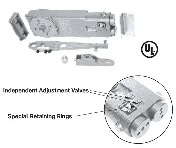 Medium Duty 90 Hold Open Overhead Concealed Closer with GE Side-Load Hardware Package – C.R. Laurence