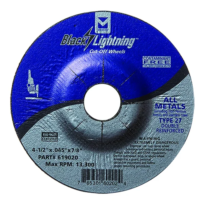 Mercer M619030-25 (25) Cut Off Wheel 5″ X .045 X 7/8″ Type 27