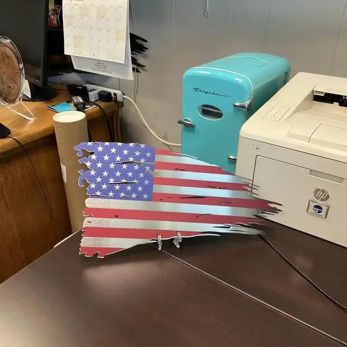 Metal Art of Wisconsin Desktop Old Glory