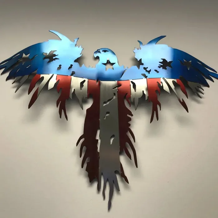 Metal Art of Wisconsin Freedom Eagle