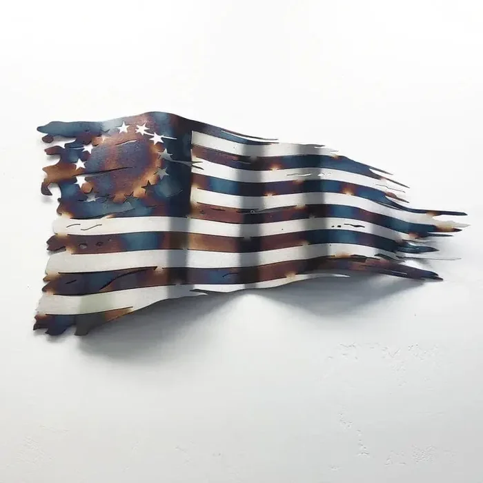 Metal Art of Wisconsin Heat Treated Betsy Ross Old Glory