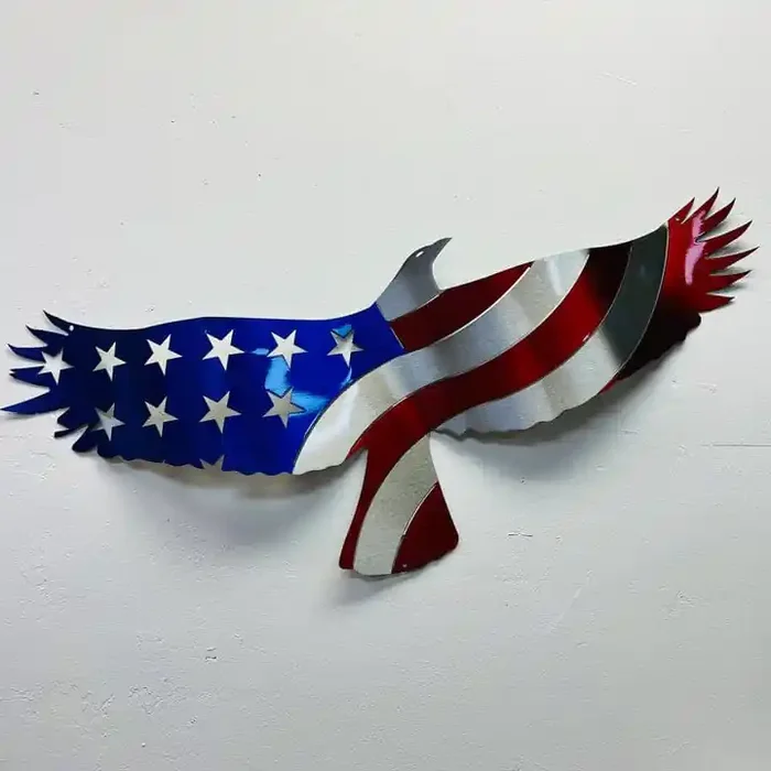 Metal Art of Wisconsin Soaring Freedom Eagle
