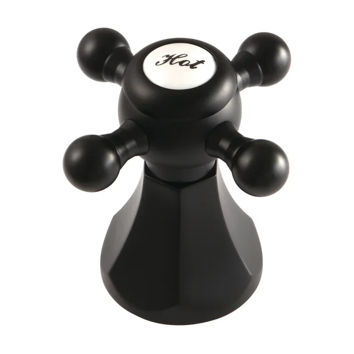 Metal Cross Handle (Hot Side) – Matte Black by Kingston Brass