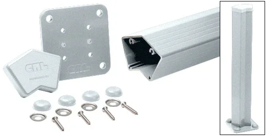 Mill 100 Series 42″ 135 Surface Mount Post Kit – C.R. Laurence