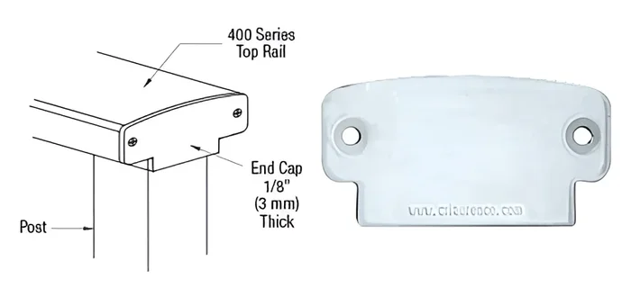 Mill 400 Series Decorative End Cap by C.R. Laurence