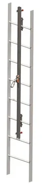 Miller 190 ft. Galvanized Steel GlideLoc Vertical Height Access Ladder System Kit – GG0190