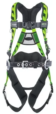 Miller AirCore Aluminum Hardware Green Harness w/Side D-Rings Lumbar Pad – Belt – Small/Medium – ACA-QC-BDP/S/MGN