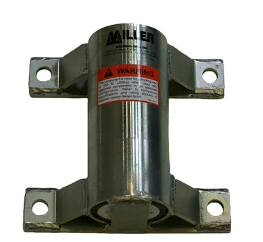 Miller DuraHoist Wall Mount Sleeve, Zinc-plated, Mild Steel – DH-8ZP/