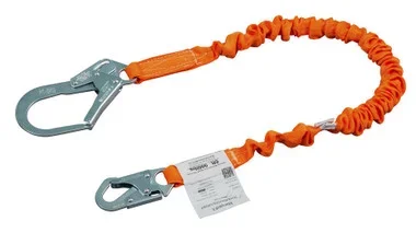 Miller Titanâ„¢ II 6 ft. Stretch Tubular Built-In Shock-Absorbing Lanyard w/Locking Rebar Hooks T5112SS-Z7/6FTAF