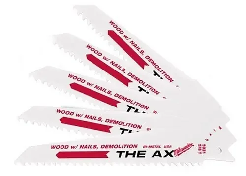 Milwaukee®The Ax sawzall 5/8TPI, 12″ 5pk