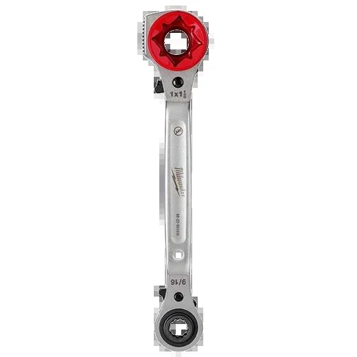 MILWAUKEE Lineman’s 5 IN 1 Ratcheting Wrench w/ Milled Strike Face