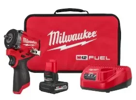 MILWAUKEE M12 STUBBY B/L FUEL 3/8″ IMPACT WRENCH KIT