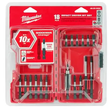 Milwaukee® Shockwave 18pc driver bit set