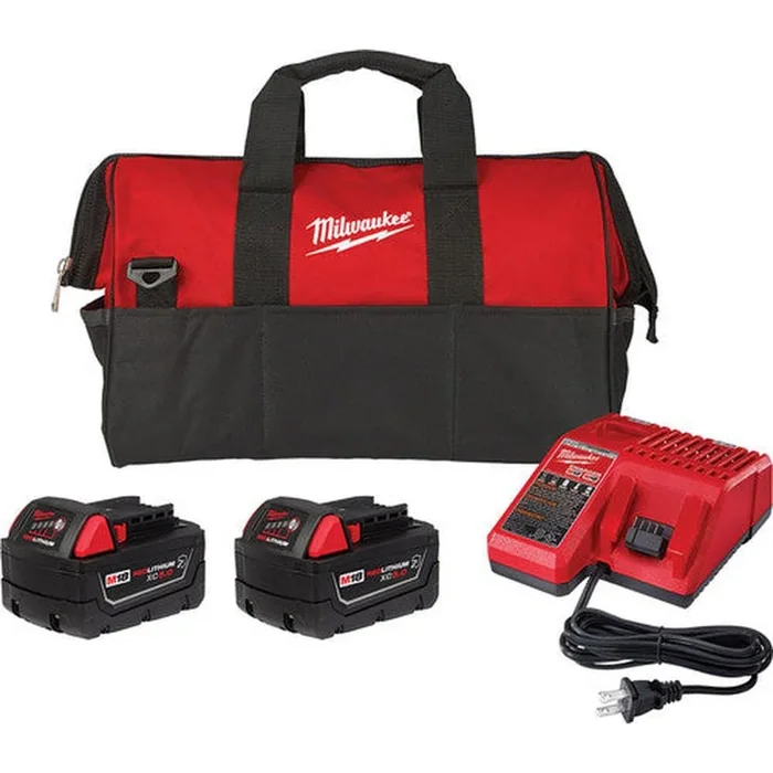 Milwaukee Tool 48-59-1852R M18 REDLITHIUM XC5.0 Resistant Battery Starter Kit