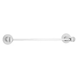 Modern Brass 24” Towel Bar with 2-1/2″ Disk Rosette in Chrome