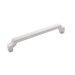 Monarch in Polished Nickel 5-1/16 Inch (128mm) Center to Center, Overall Length 5-7/16 Inch Cabinet Hardware Pull/Handle