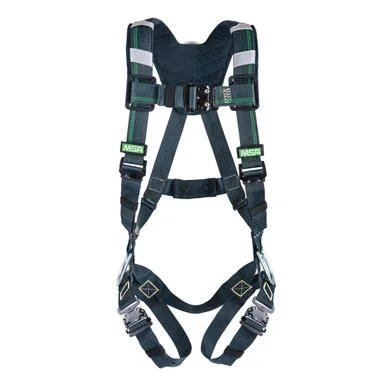 MSA EVOTECH Arc Flash Harness w/Back & Side D-Rings – Quick-Connect leg straps – Shoulder Padding – Standard (STD) – 10150152