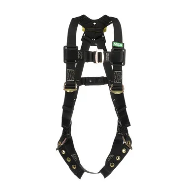 MSA Workman Arc Flash Vest-Style Harness w/Back Web Loop – Tongue Buckle leg straps – X-Large (XLG) – 10152634