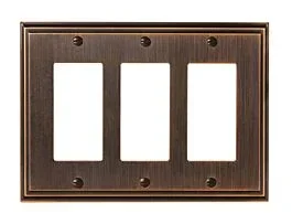 Mulholland 3 Rocker Oil-Rubbed Bronze Wall Plate