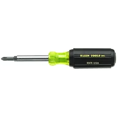 Multi-bit Screwdriver/Nut Driver, 5-In-1, Phillips/Slotted