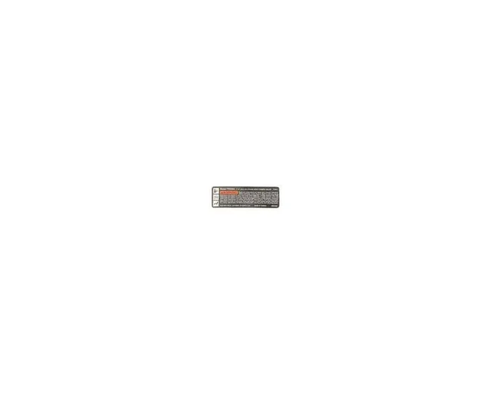 N020361 Warning Label – Porter Cable
