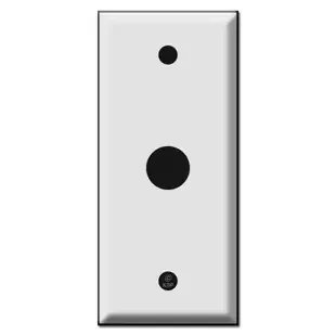 Narrow 2″ Phone Cable Switch Plate with .625″ Opening