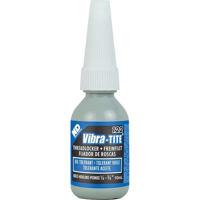 ND Industries 12210 VIBRA-TITE 122 10ML OIL TOLERANT MEDIUM STRENGTH BLUE THREADLOCKER