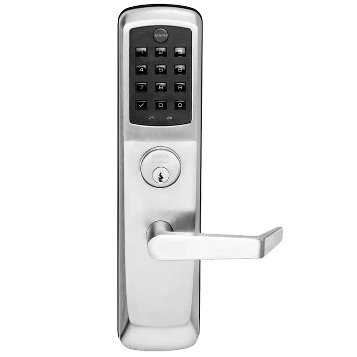 nexTouch Exit Trim Pushbutton Keypad Augusta Lever – Standalone Lock by Accentra
