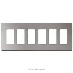 Nickel 6 Decor Screwless Wall Switch Covers Plastic – Legrand