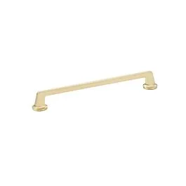 Northport 10″ (254mm) Center to Center, 11″ (279.5mm) Length, Round End, Signature Satin Brass Cabinet Pull/ Handle