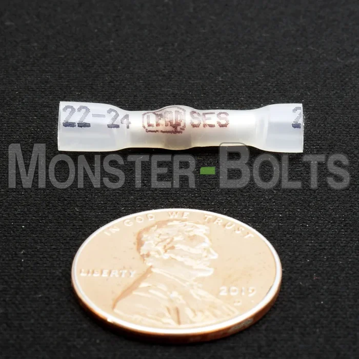 NSPA MultiLink Sealed Crimp & Solder Butt Connector – Clear (24-22 AWG)
