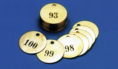 Numbered Brass ID Tags – TDN113