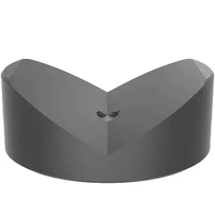 Ø 80mm / 120° Prism with Screwed-In Collar (Polyamide)