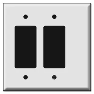 Offset Half Narrow Oversized 2 Decor Rocker Wall Plates