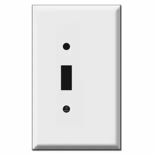 Offset Oversized Toggle Switch Wall Plate – Half Narrow 3/8″ Trim
