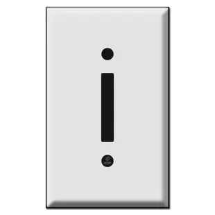 Old Style Leviton Narrow Single Rocker Wall Switch Plates