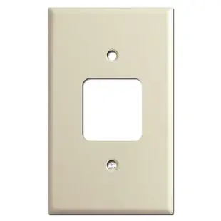 Older Type Sierra Electric Square Outlet Switch Plates – Ivory