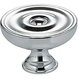 Omnia Legacy Cabinet Hardware Knob 1-3/16″ (30mm) Diameter Polished Chrome Plated Plated