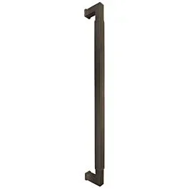 Omnia Ultima III Reed Grip 18″ (457mm) Center to Center, Overall Length 18-3/4″ Lacquered Oil Rubbed Black Back to Back Appliance Pull / Handle