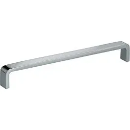 Omnia Ultima Solid Brass 7-3/4″ (197mm) Hole Centers 8″ (203mm) Length Bowed Handle, Polished Chrome Plated Plated