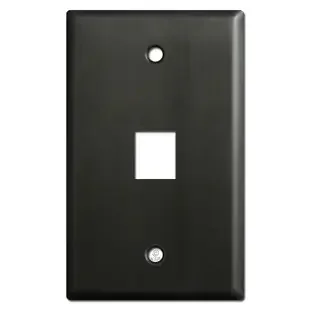 One Telephone Jack Wallplates – Dark Bronze