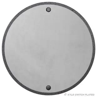 Outdoor 4″ Round Blank Wall Plate Cover – Aluminum