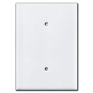 Over 6″ Tall Oversized Blank Light Switch Cover Plate – White