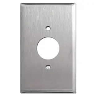 Oversized 1.4″ Single Outlet Cover Plates – 304 Stainless Steel